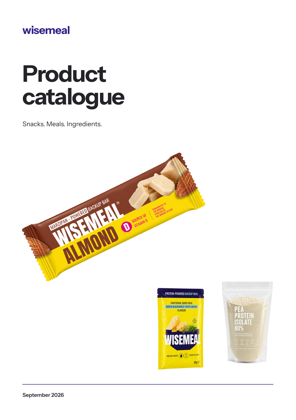 Wisemeal product brochure cover